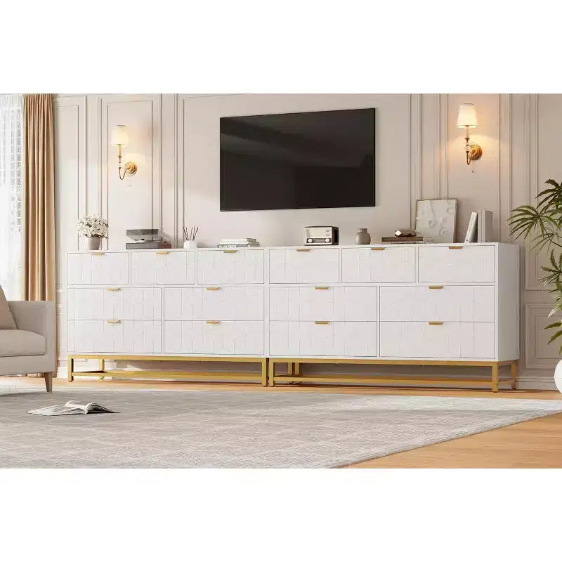 2/3/4/5/6/7 Drawer Dresser with Metal Legs, Wood Dressers Chest Organizer with Wide Storage, Modern Chest of Drawers for Bedroom, Living Room,Hallway