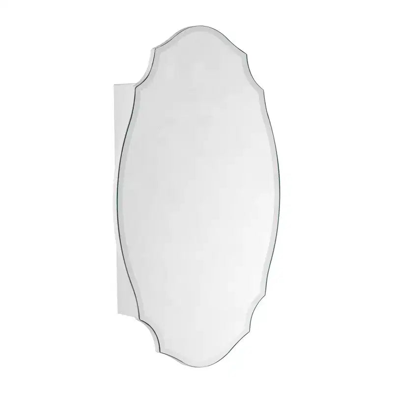 20 in. W x 30 in. H Novelty/Specialty Irregular Arched Frameless Beveled Surface Mounted Medicine Cabinet with Mirror