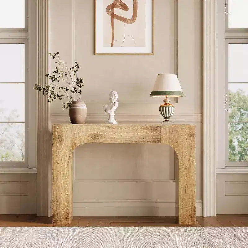 Console Table, Wooden Rectangular Sofa Table Behind The Couch, Industrial Entry Table Foyer Hallway Table, Farmhouse Entryway Tables