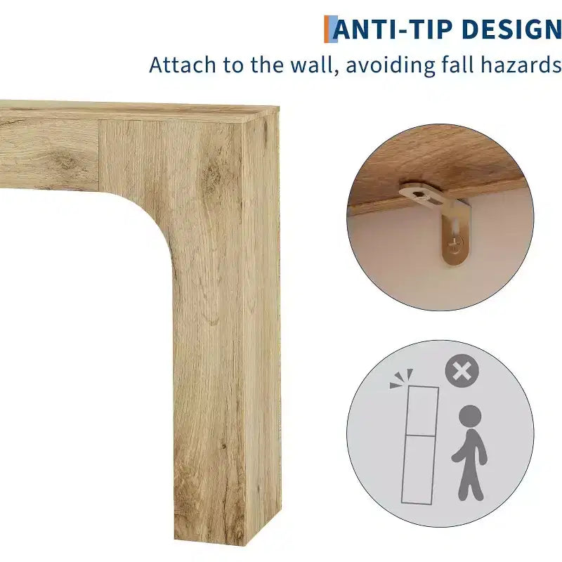 Console Table, Wooden Rectangular Sofa Table Behind The Couch, Industrial Entry Table Foyer Hallway Table, Farmhouse Entryway Tables