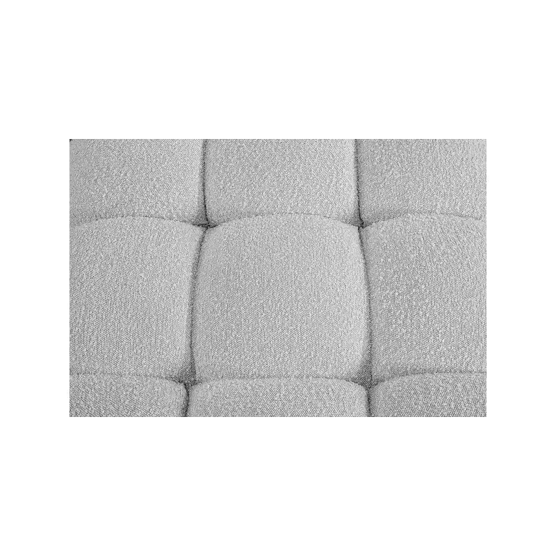 , Grey Boucle Fabric Modular Sofa