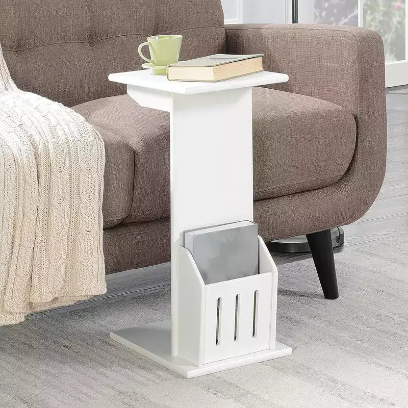 Set of Two Versatile Nesting End Tables with Space Saving Design for Living Room, Bedroom or Office Decor