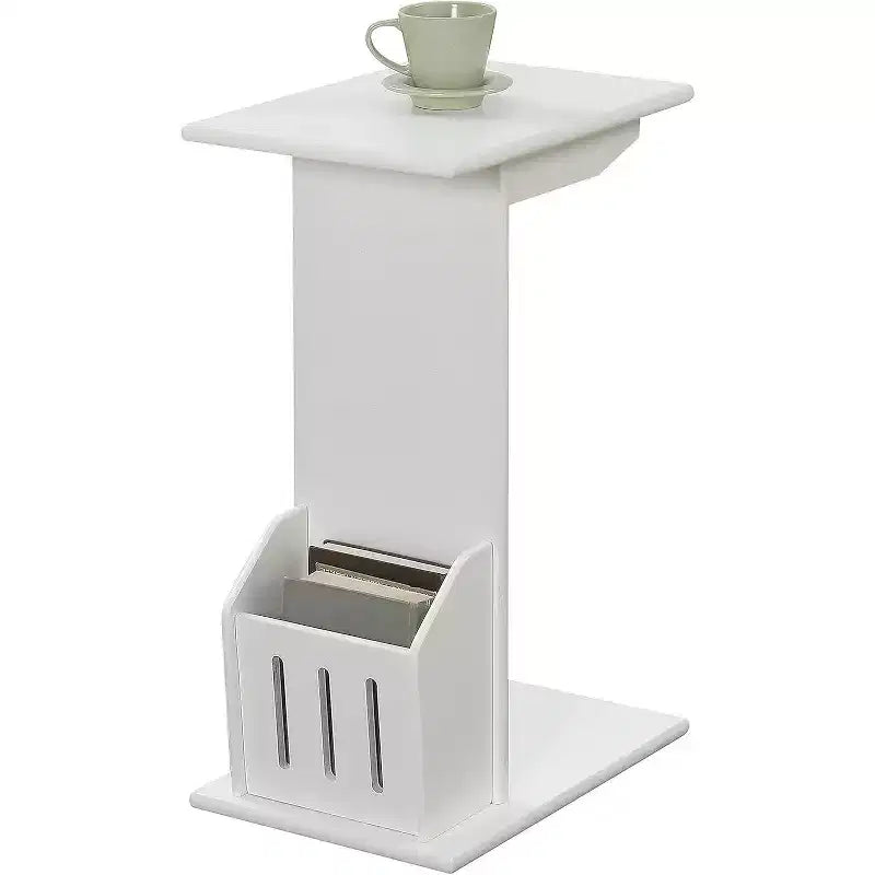 Set of Two Versatile Nesting End Tables with Space Saving Design for Living Room, Bedroom or Office Decor