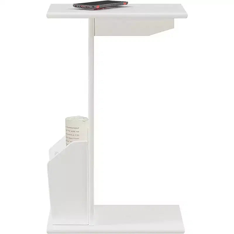 Set of Two Versatile Nesting End Tables with Space Saving Design for Living Room, Bedroom or Office Decor