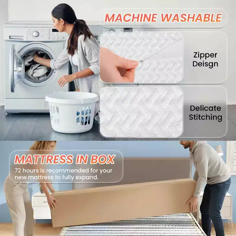 8 Inch Mattress Bamboo Charcoal Memory Foam Mattress Medium Firm Mattress CertiPUR-US Certified