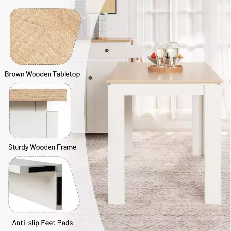 Dining Table Rectangular for 24 People, Kitchen & Dining Room Table