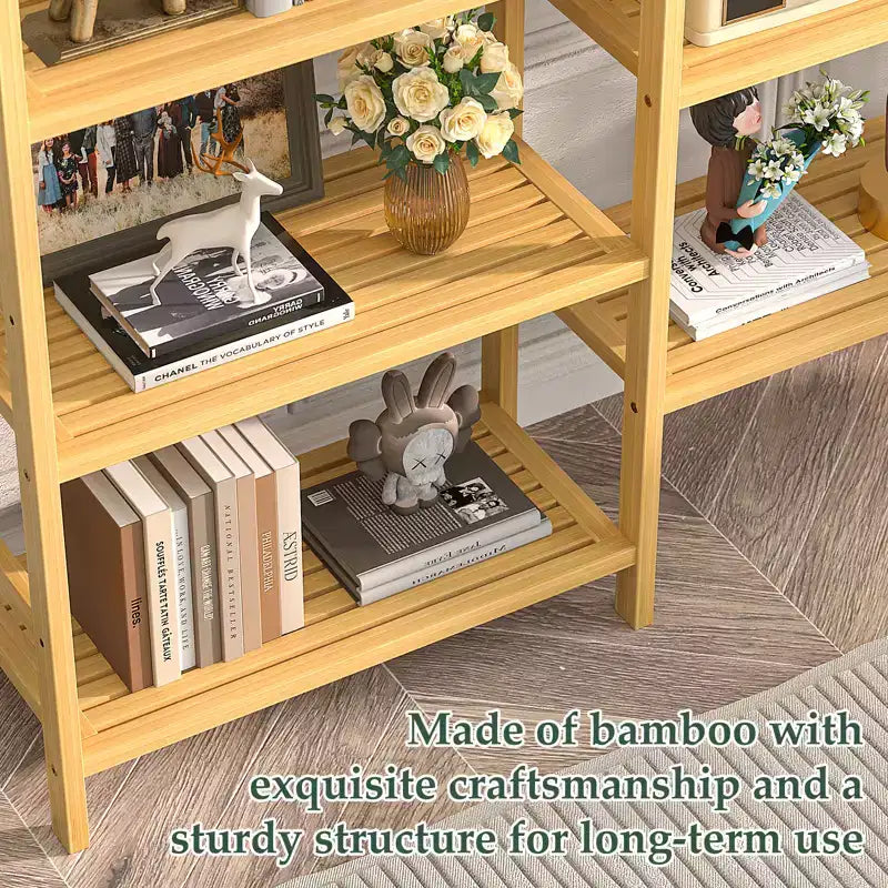 59-inch Mid-Century Modern Rattan Media Console for 65-inch TVs