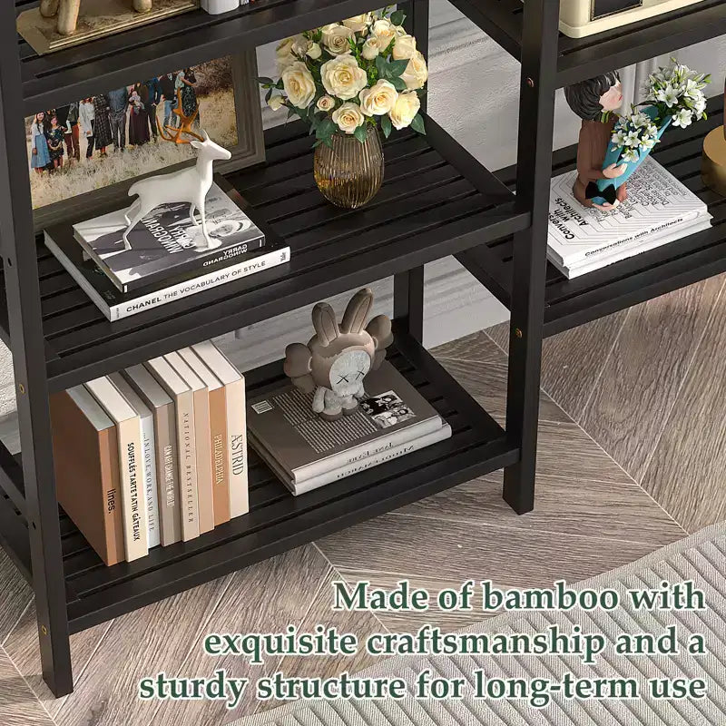59-inch Mid-Century Modern Rattan Media Console for 65-inch TVs