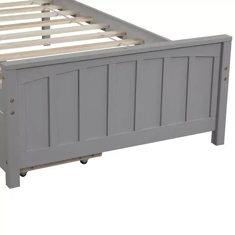 Twin size Platform Bed with 2 Drawers for Bedroom and Guest Room