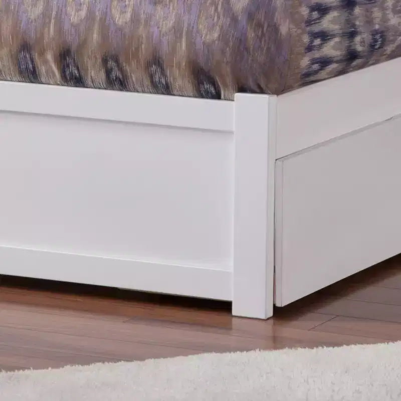 44.29 in. H White Full Size Freestanding Headboards with Mattress Platform