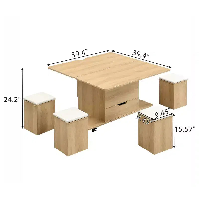 Twin Over Full Bunk Bed with Stairs and Storage, Solid Wood Bunk Bed Frame