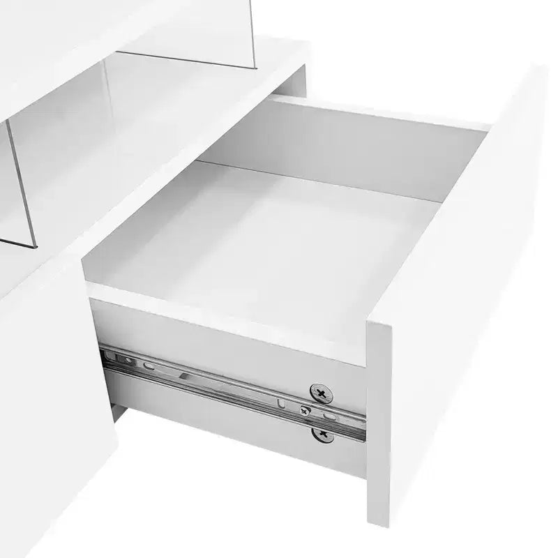 Modern Lift Top Coffee Table with Drawers, Square Center Table with Glass Top, Coffee Table with Hidden Space and LED Lights for Living Room