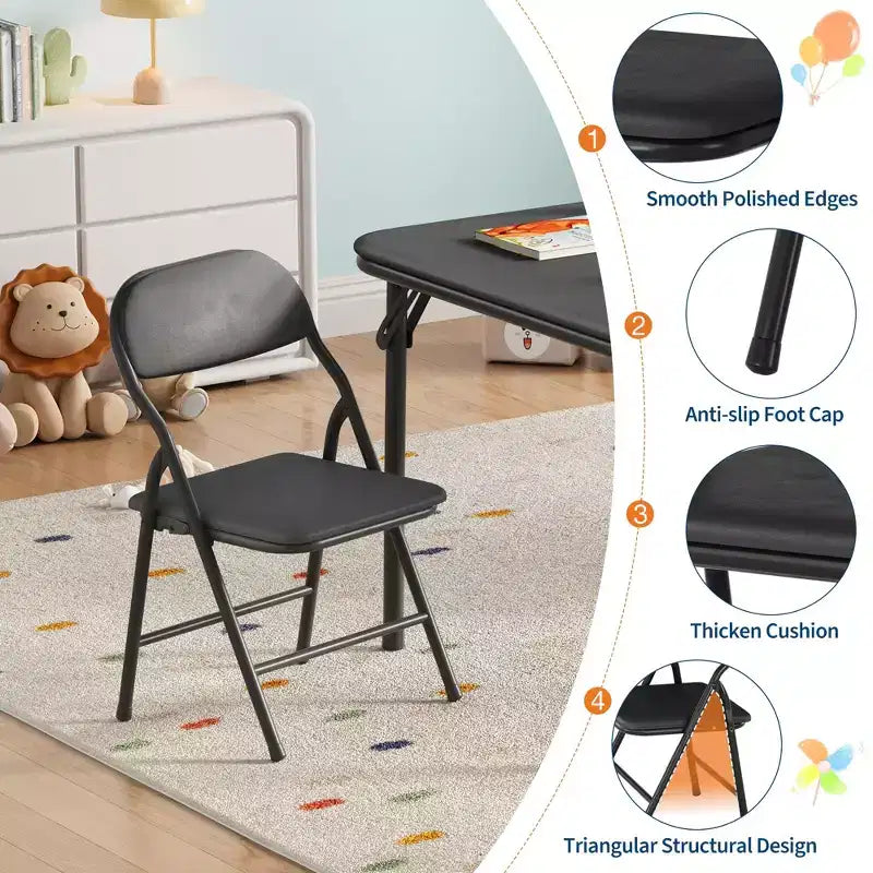Kids Folding Table Only for Activities, Toddler Play Table for Learning and Crafts in Playroom, Classroom