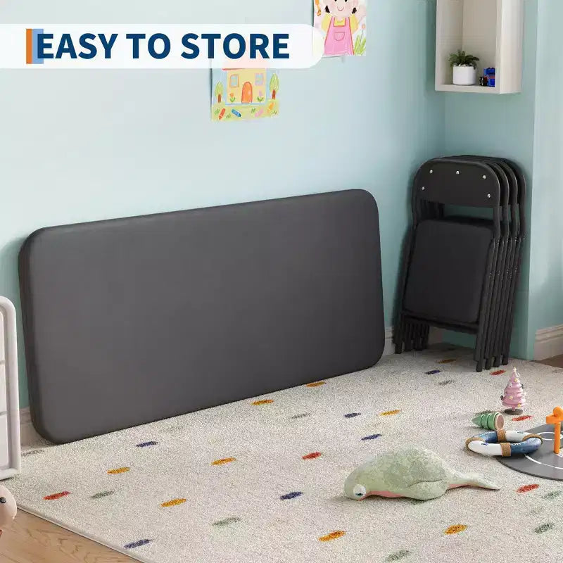Kids Folding Table Only for Activities, Toddler Play Table for Learning and Crafts in Playroom, Classroom