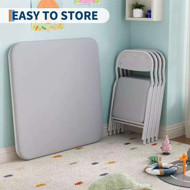 Kids Folding Table Only for Activities, Toddler Play Table for Learning and Crafts in Playroom, Classroom