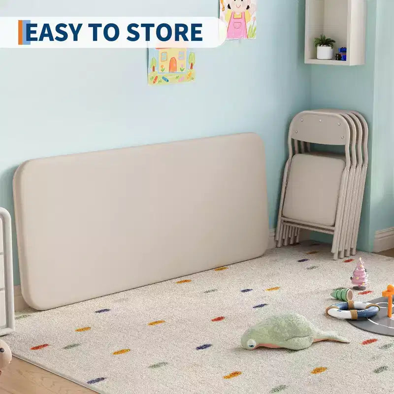 Kids Folding Table Only for Activities, Toddler Play Table for Learning and Crafts in Playroom, Classroom