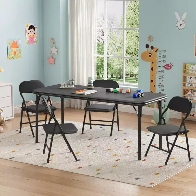 Kids Folding Table Only for Activities, Toddler Play Table for Learning and Crafts in Playroom, Classroom